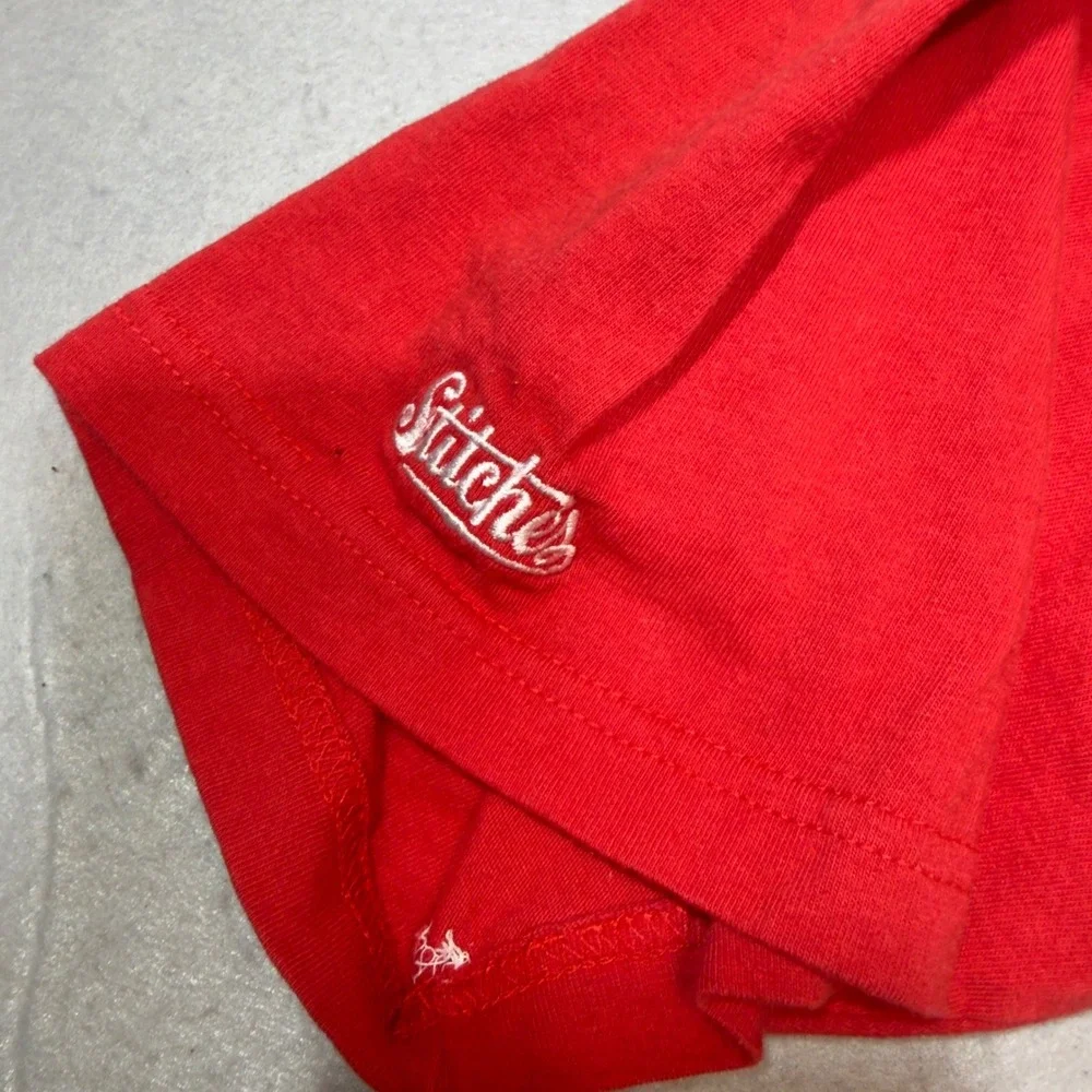 Stitches St. Louis Cardinals MLB Raglan Graphic T-Shirt Mens XL White Red 2011 - Picture 8 of 11